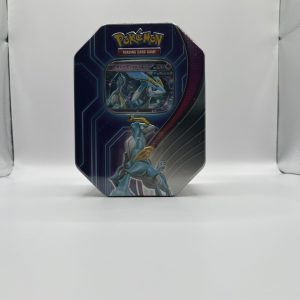 Pokemon TCG Iron Crown ex Paradox Destinies Tin - Portrait 4 pack Tin