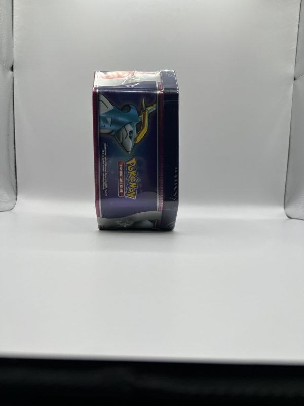 Pokemon TCG Iron Crown ex Paradox Destinies Tin - Portrait 4 pack Tin